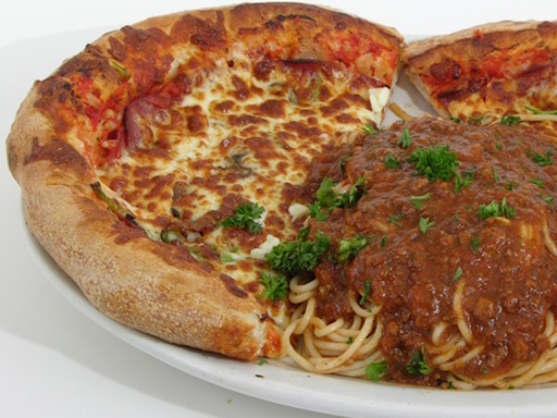 Pizza et spaghetti